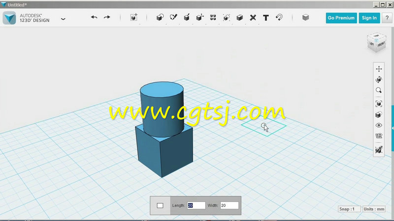 Autodesk 123D建模设计训练视频教程的图片2