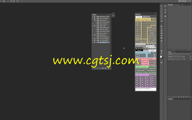 PS中TKActionsV4自定义调色面板使用技巧视频教程的图片1