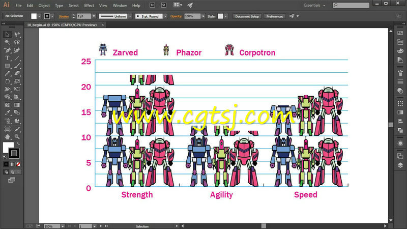 Illustrator风格化信息图表矢量制作视频教程的图片2