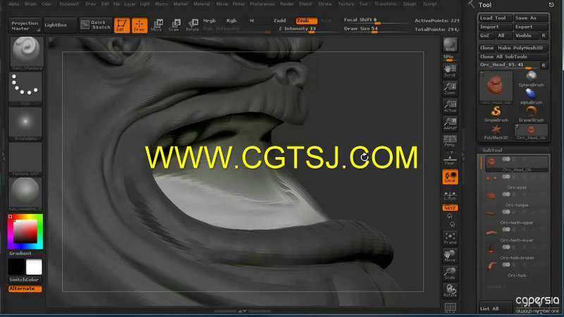 ZBrush兽人头像制作视频教程第三季的图片3