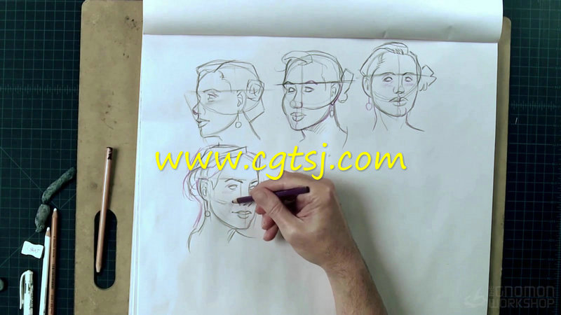 人物素描绘画基础剖析视频教程第三季的图片1