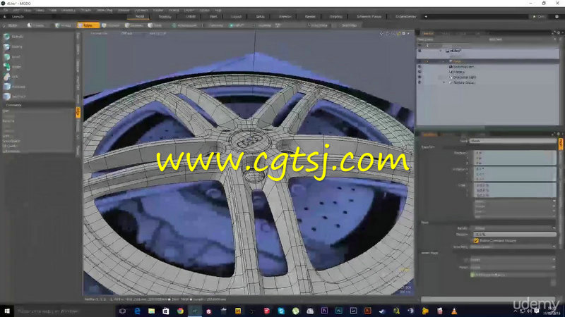 MODO工业曲面建模轮胎实例制作视频教程的图片3