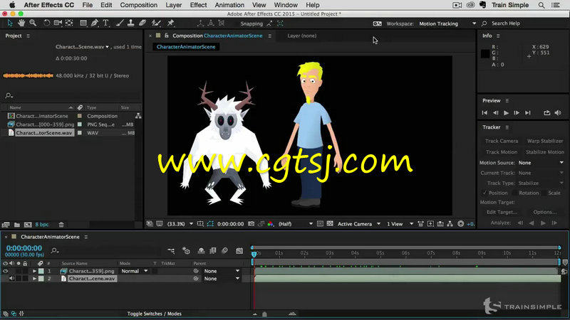 AE CC角色动画实例制作视频教程的图片2