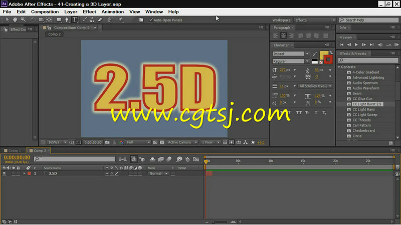 AE CS6后期动画技巧视频教程的图片2
