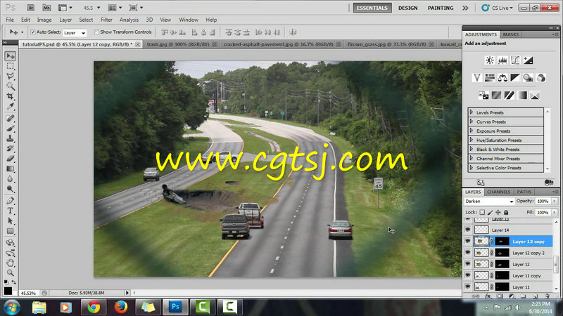 AE僵尸公路特效合成实例训练视频教程的图片2