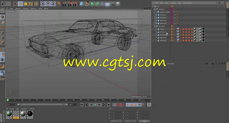 C4D汽车影视特效实例制作视频教程的图片1