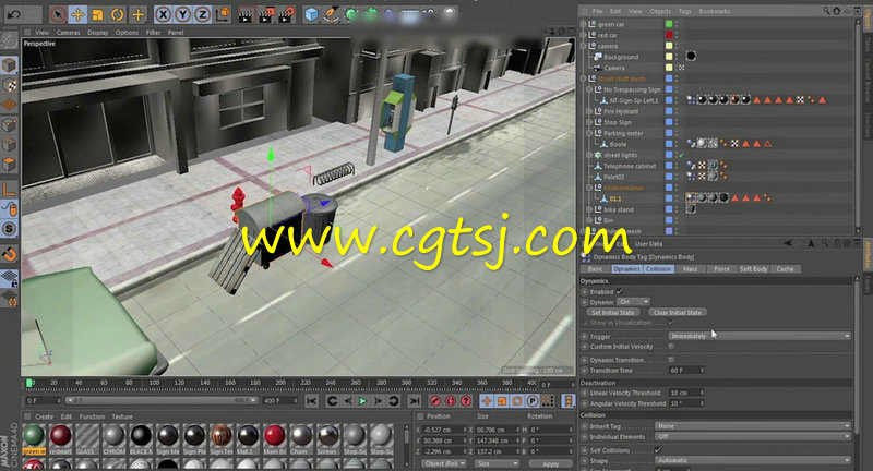 C4D汽车影视特效实例制作视频教程的图片3