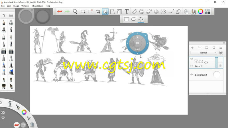 SketchBook奇幻角色概念缩略图绘画视频教程的图片3