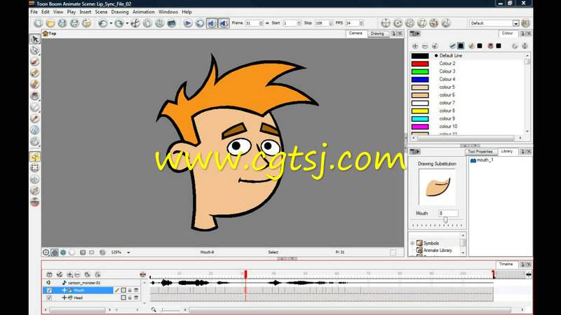 Toon Boom Animate口型同步动画技术训练视频教程的图片1