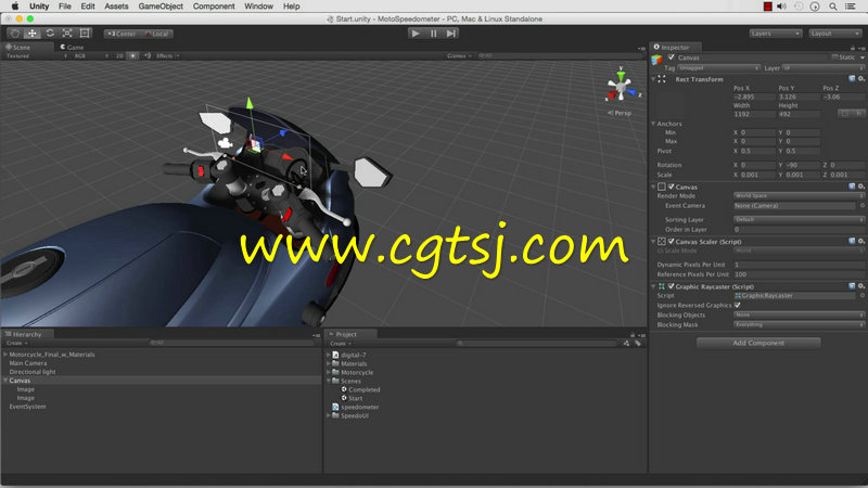 Unity摩托车车速表UI实例制作视频教程的图片3