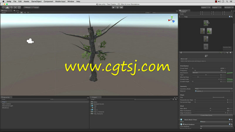 Unity树木实例制作训练视频教程的图片1