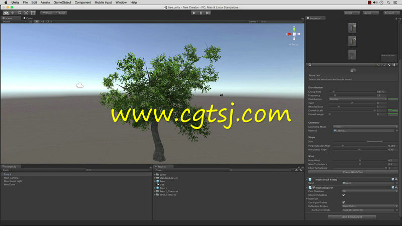 Unity树木实例制作训练视频教程的图片2