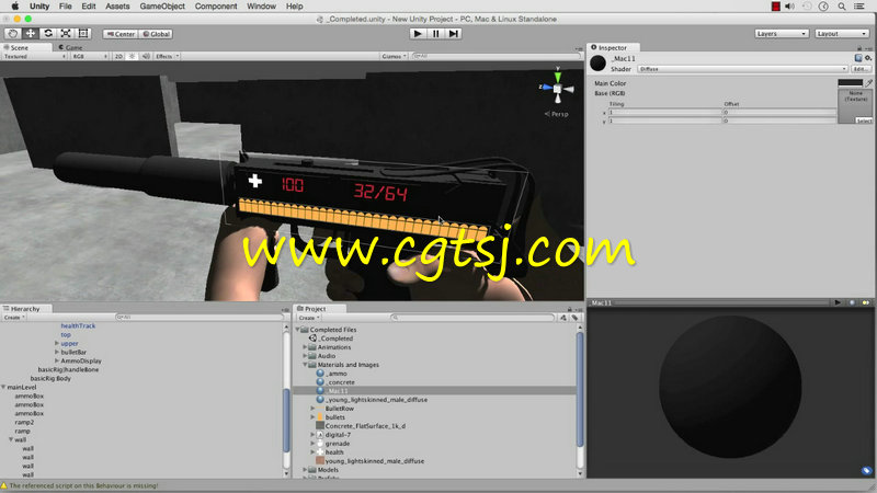 Unity武器弹药跟踪统计系统制作视频教程的图片2