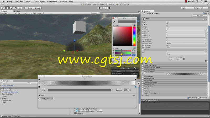 Unity武器锁定系统技术训练视频教程的图片2