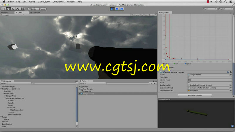 Unity武器锁定系统技术训练视频教程的图片3