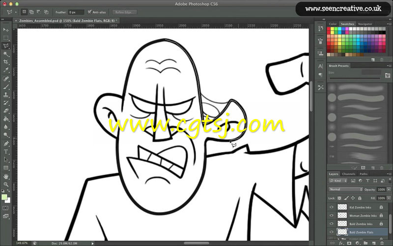 卡通僵尸绘画与上色技巧视频教程的图片4