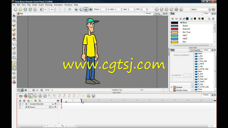 Toon Boon Animate步行运动动画技术视频教程的图片1