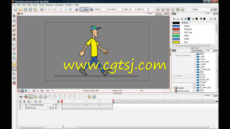 Toon Boon Animate步行运动动画技术视频教程的图片3