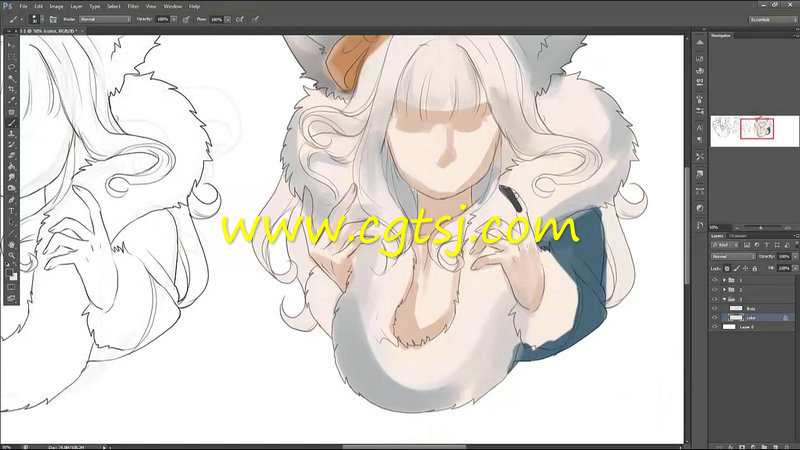 可爱狐妖绘画艺术训练视频教程的图片3