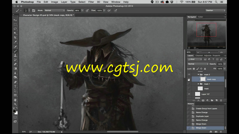 老猎人游戏角色设计绘画训练视频教程的图片1
