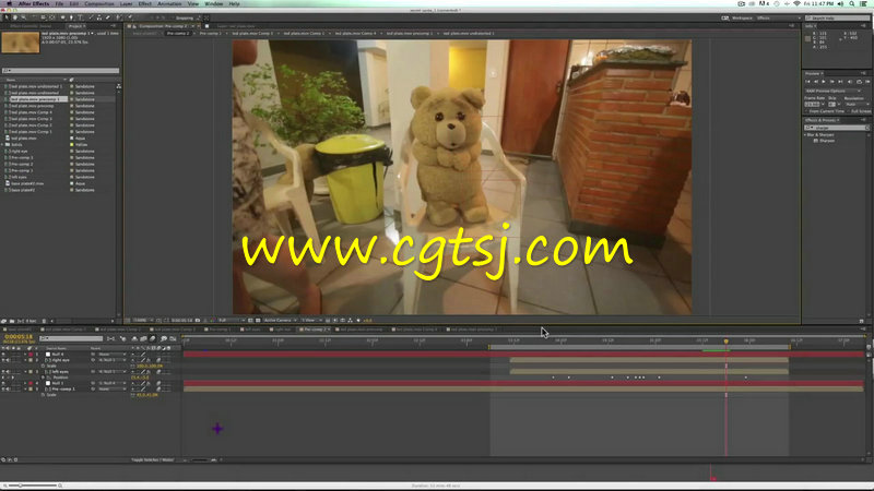 AE泰迪熊真实特效动画视频教程的图片2