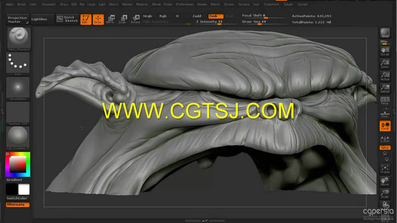 ZBrush兽人头像制作视频教程第四季的图片3