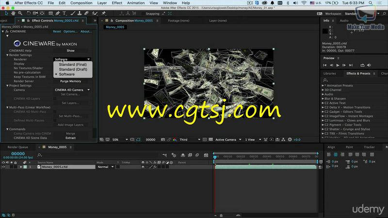 C4D三维建模动画基础核心训练视频教程的图片4