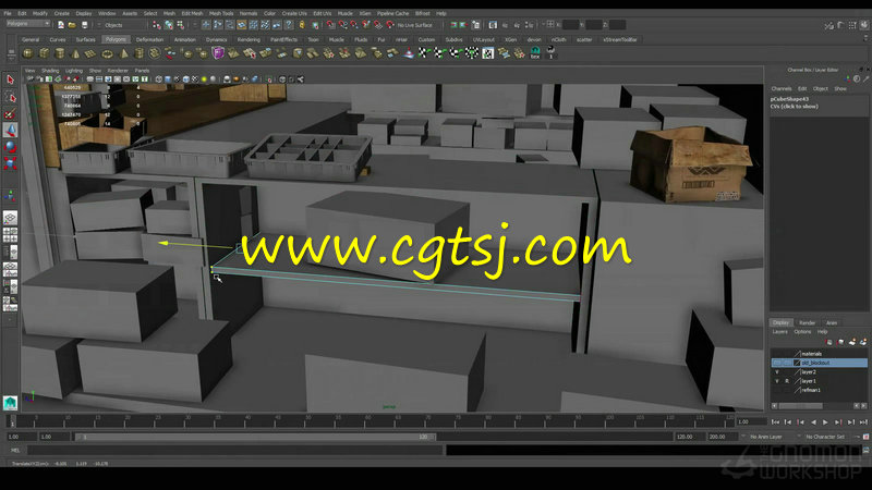 Maya概念CG环境布景综合制作视频教程的图片3