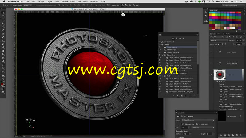 PS三维质感Logo设计训练视频教程的图片1