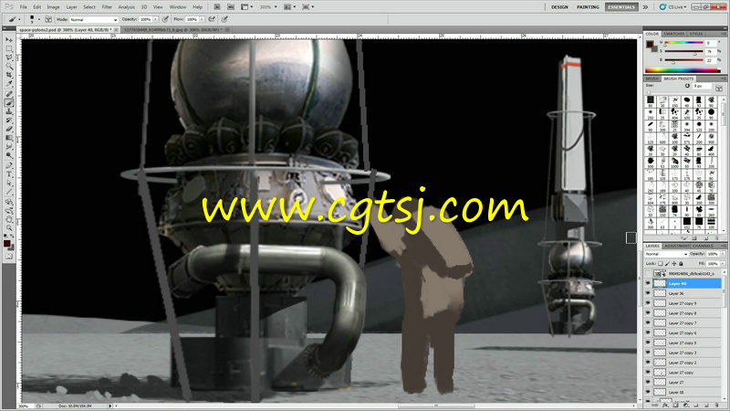 PS与Modo拟真太空漫步绘制训练视频教程的图片2