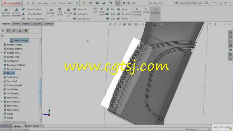 SOLIDWORKS实体曲面混合建模视频教程的图片2