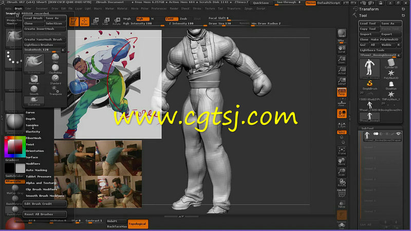 Zbrush街霸3角色动作造型制作视频教程的图片1