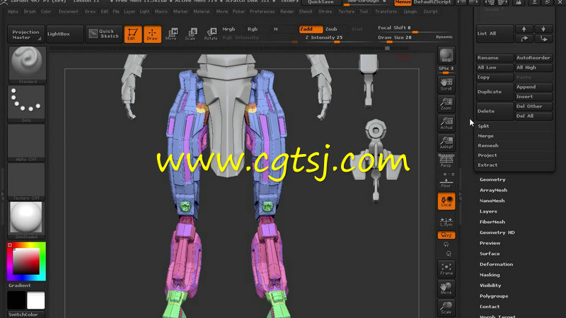 ZBrush与3dsMax游戏角色建模与3D打印技术视频教程的图片3