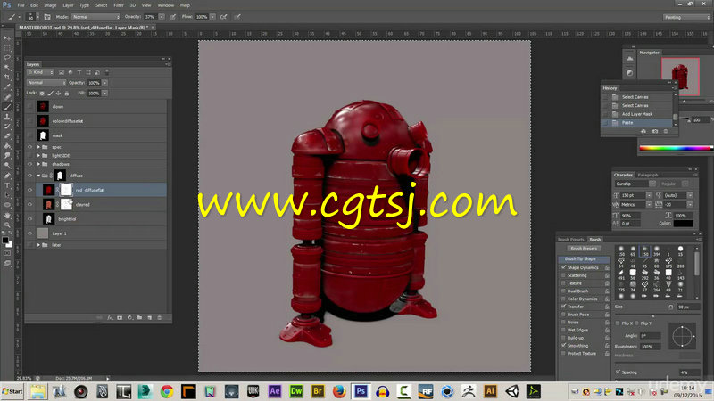 ZBrush与PS机器人雕刻制作视频教程的图片2