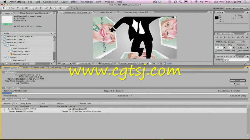 AE狂人短片动画实例训练视频教程的图片1