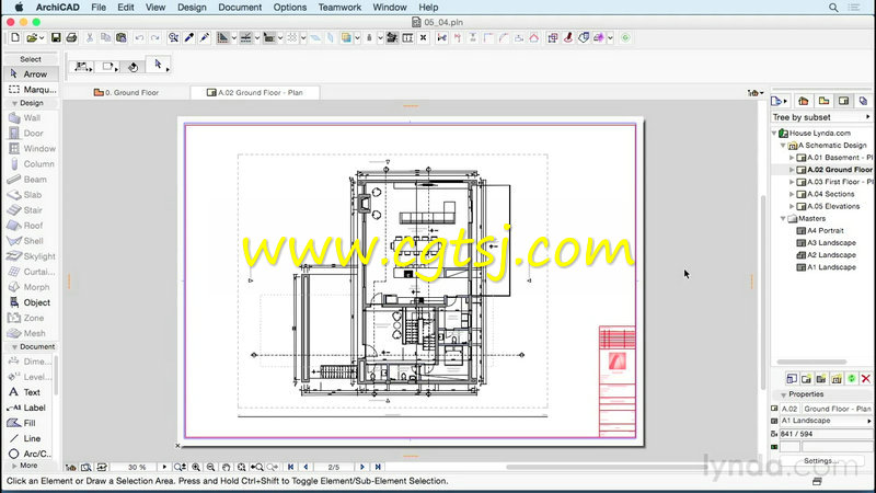 ArchiCAD建筑设计基础入门训练视频教程的图片2