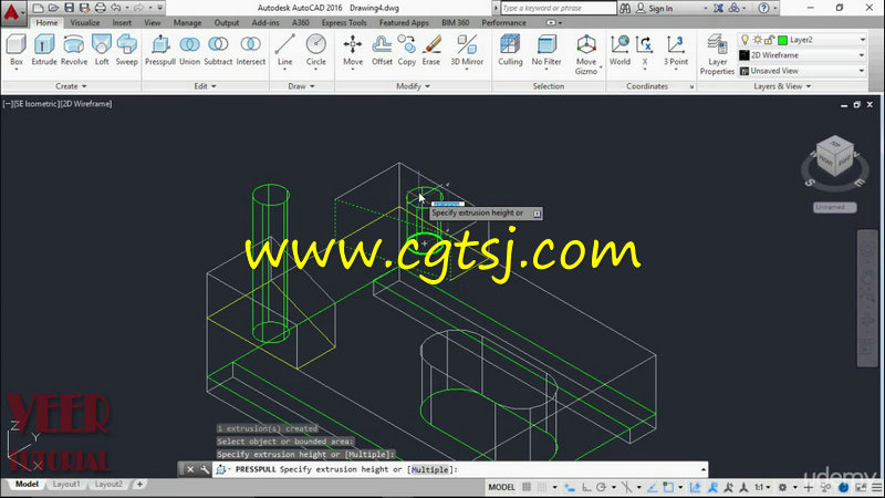 AutoCAD 2016从二维到三维设计终极指南视频教程的图片2