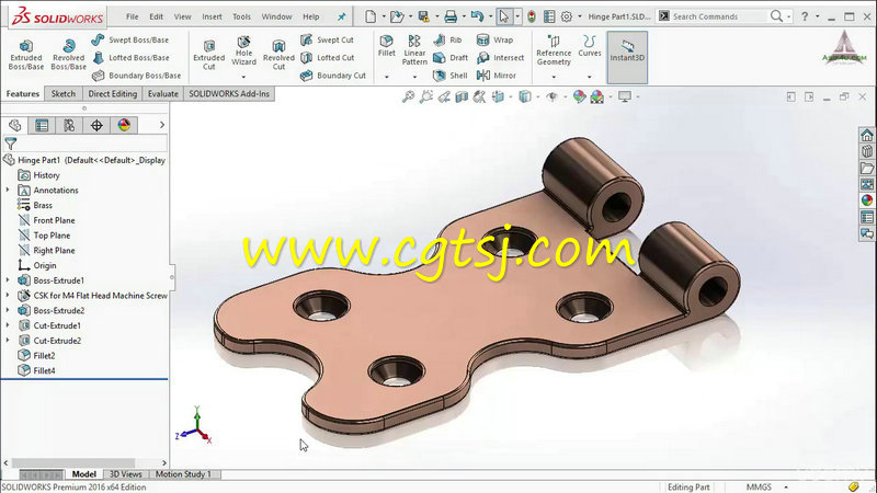 SolidWorks 2016基础核心训练视频教程的图片1