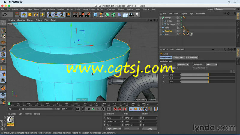 C4D布料动态模拟技术训练视频教程的图片1