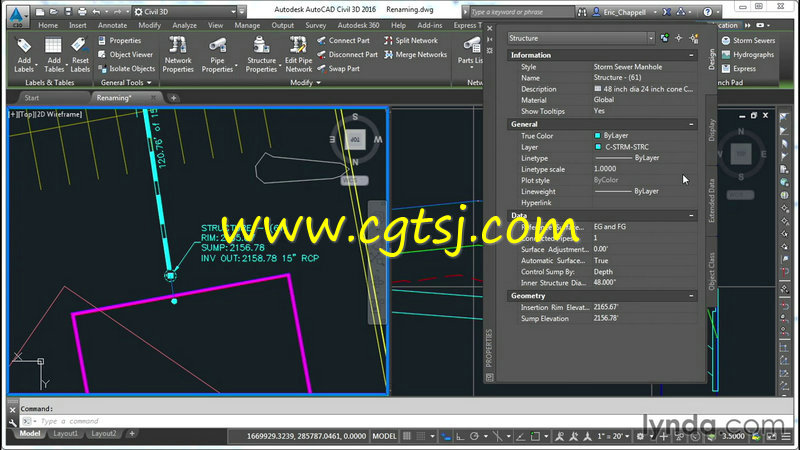 Civil 3D管道结构系统设计训练视频教程的图片2