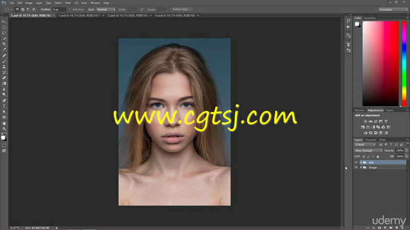 PS美女肖像美容修饰技巧视频教程的图片3