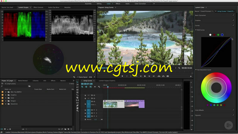 Premiere与SpeedGrade色彩校正与分级技术训练视频教程的图片1