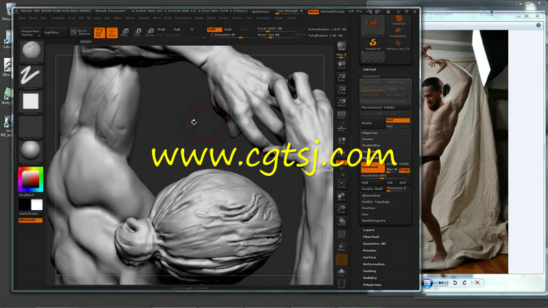 ZBrush人体雕刻工艺技术视频教程的图片1