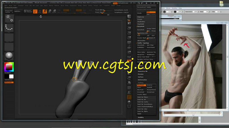 ZBrush人体雕刻工艺技术视频教程的图片2