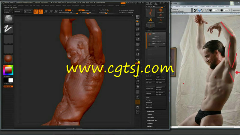 ZBrush人体雕刻工艺技术视频教程的图片3