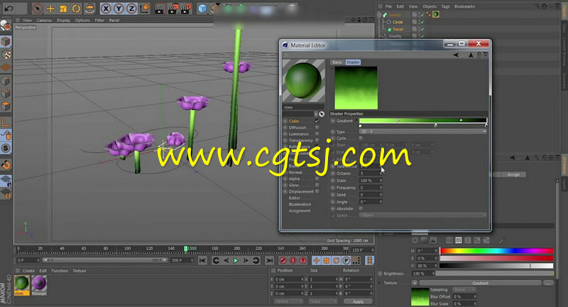 C4D绽放花朵商业级动画制作视频教程的图片4