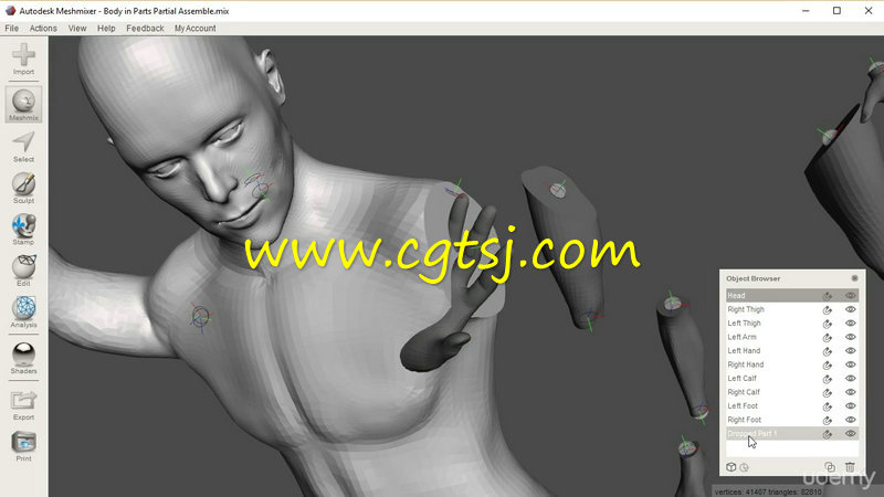 Meshmixer3D打印级雕刻技术训练视频教程的图片3