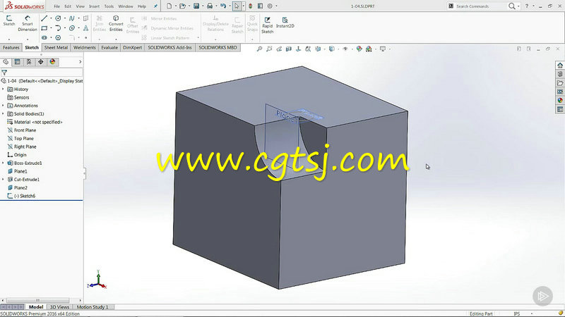 SOLIDWORKS零件建模基础训练视频教程的图片3