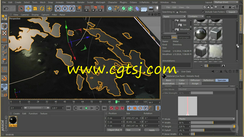 C4D油漆气泡风化特效制作视频教程的图片1