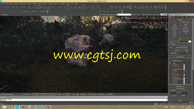 CryENGINE游戏场景环境制作核心训练视频教程的图片3